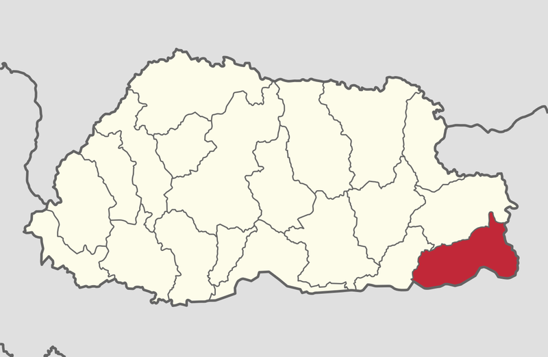 Bhutan map where is bhutan